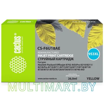 Картридж CACTUS CS-F6U18AE (аналог HP F6U18AE)